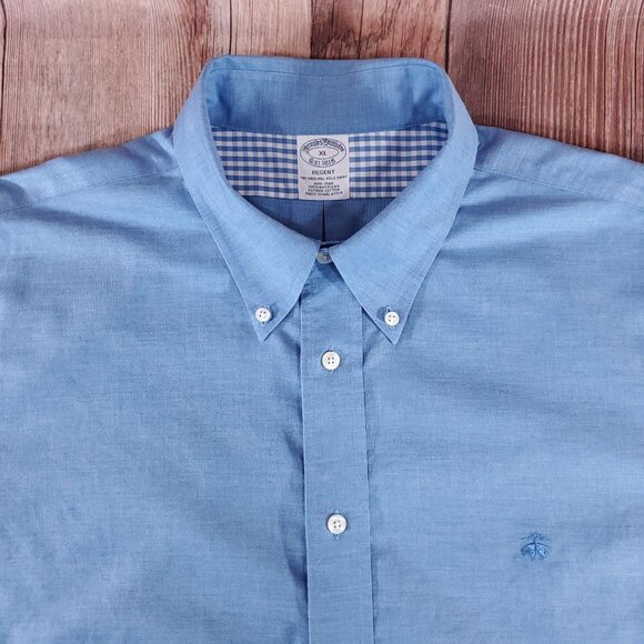 Brooks Brothers Regent Mens XL The Original Polo Shirt Blue LS Button Down Shirt - Picture 1 of 12